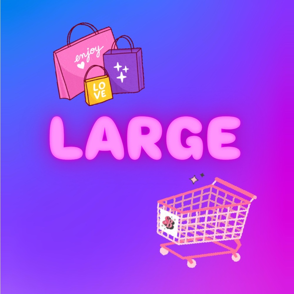 Large Pink Shopping Graphic